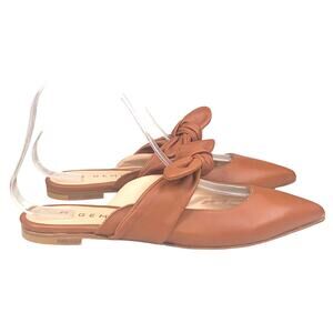 M. Gemi Brown Flats with Bow Detail